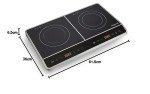 Emperial Twin Induction Hob - 2800W Double Plate