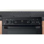 Hotpoint 60CM Gas Double Cooker - Black