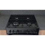 Hotpoint 60CM Gas Double Cooker - Black