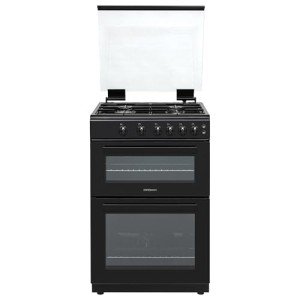 Statesman GDL60B Double Oven Gas Cooker, Black