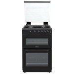 Statesman GDL60B Double Oven Gas Cooker, Black