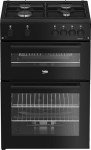 Beko 60cm Black Gas Cooker FTG6201K