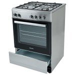 ElectriQ 60cm Stainless Steel Dual Fuel Oven