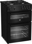 Beko 60cm Black Gas Cooker FTG6201K