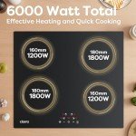CIARRA 4-Zone Induction Hob with Touch Control