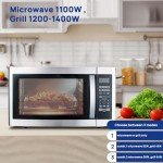 Smad 42L Microwave Oven with Grill and Turntable