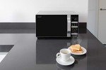Sharp R860SLM 25L Flatbed Microwave Oven - Silver