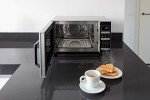 Sharp R860SLM 25L Flatbed Microwave Oven - Silver