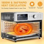 30L Air Fryer Oven with Rotisserie & 21 Presets