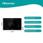 Hisense 20L Integrated 800W Microwave Oven - Black
