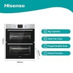 Hisense Extra Large Built-In Electric Double Oven