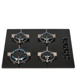 SIA 60cm 4-Burner Black Gas Hob
