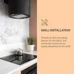 Klarstein Barella Silver Island Cooker Hood 557 m³/h