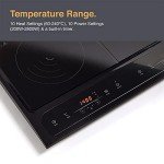 VonShef 2800W Double Induction Hob - Black