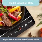 Quest Digital Double Induction Hob with Hot Plate