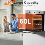 Karinear 60L Built-In Electric Oven with Timer