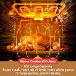 Karinear 60L Built-In Electric Oven with Timer