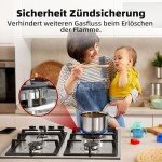 Gasland 60cm Stainless Steel 4-Burner Gas Hob
