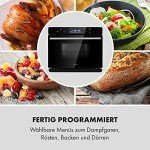 Klarstein MasterFresh 24L Steam Oven, Black