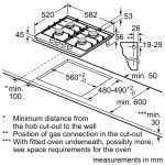 Bosch Series 4 60cm Gas Hob with Cast Iron Support