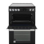 Willow 60cm Electric Double Oven with Hob - Black