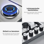 Gasland 60cm Stainless Steel 4-Burner Gas Hob