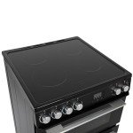 Willow 60cm Electric Double Oven with Hob - Black