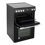 Willow 60cm Electric Double Oven with Hob - Black