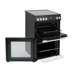 Willow 60cm Electric Double Oven with Hob - Black