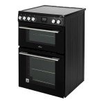 Willow 60cm Electric Double Oven with Hob - Black