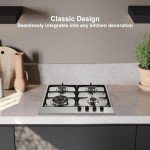 4-Burner Gas Hob with Flame Failure Protection