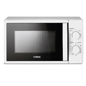 Tower 20L 700W Manual Microwave Oven, White