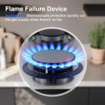 4-Burner Gas Hob with Flame Failure Protection
