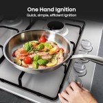 Hisense 60cm Stainless Steel Gas Hob with 4 Burners