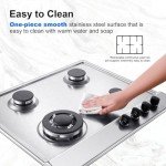 4-Burner Gas Hob with Flame Failure Protection