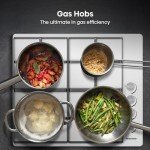 Hisense 60cm Stainless Steel Gas Hob with 4 Burners