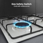 Hisense 60cm Stainless Steel Gas Hob with 4 Burners