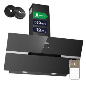 CIARRA 90cm Angled Wall Mounted Cooker Hood