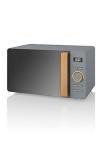 Swan Nordic LED Digital Microwave, 20L, 800W