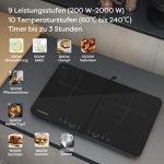 CIARRA 2800W Dual Induction Hob with Touch Control