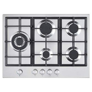 Cookology 70cm 5 Burner Gas Hob - Stainless Steel