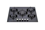 Millar 70 cm Black Glass Gas Cooktop