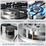 Noxton 4 Burner Built-in Gas Hob with Safety Features