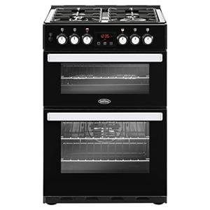Belling 60cm Double Oven Dual Fuel Cooker - Black