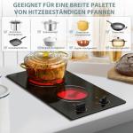 Hobsir 30cm Built-in 2 Burner Ceramic Hob