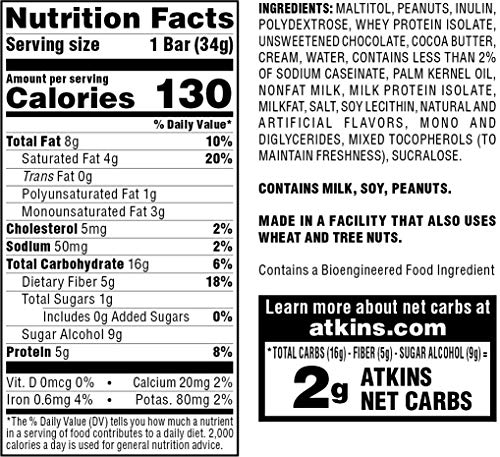 Atkins Endulge Caramel Nut Chew Bars - 5 Count