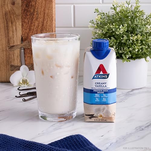 Atkins Vanilla Protein Shake - Keto Friendly, 12 Count