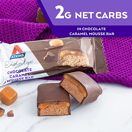 Atkins Endulge Chocolate Caramel Mousse Bars - 5 Count