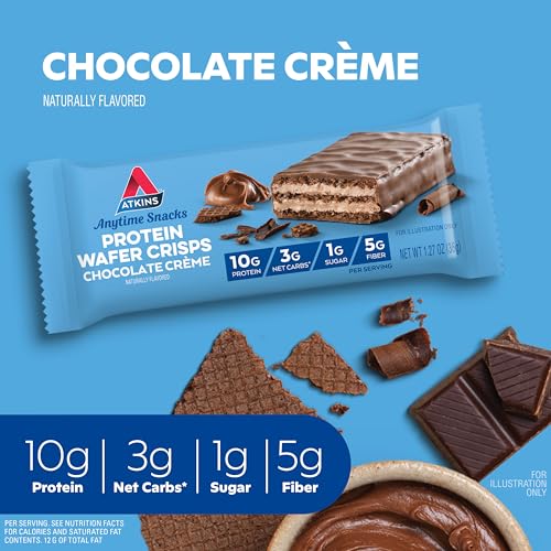 Atkins Chocolate Crème Protein Wafer Crisps 5-Count