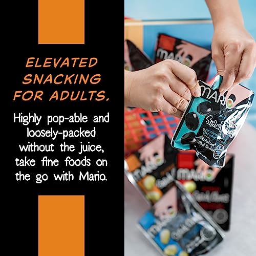 Mario Camacho Snack Olives Variety Pack, 12 Count